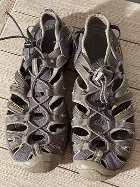 Keen Women's US Whisper Gray Hiking Sport Sandals Gray Size 9